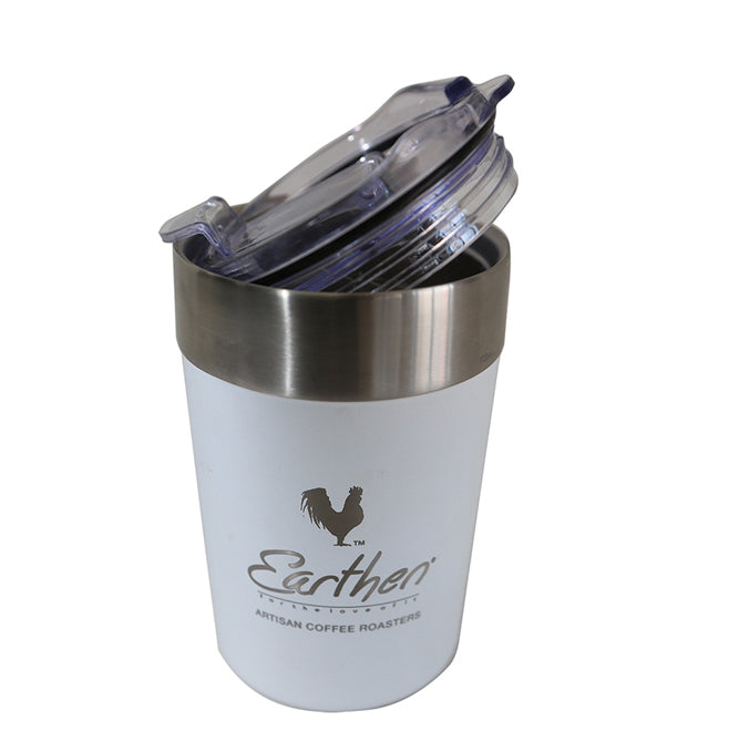 Branded Earthen Travel Mug.